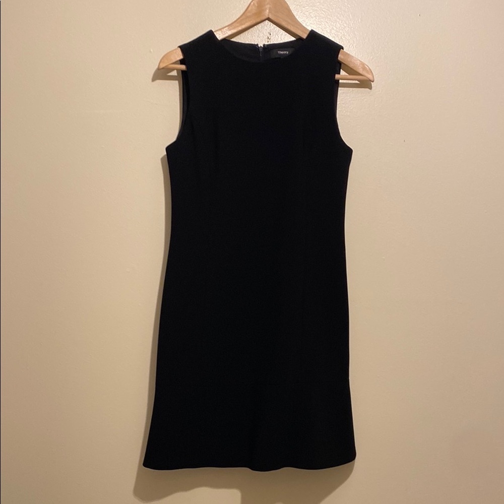 Theory Classic Black Mini Dress. Size 2
